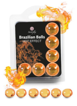 Boules de massage Brésiliennes effet chaleur x6 - BZ5752